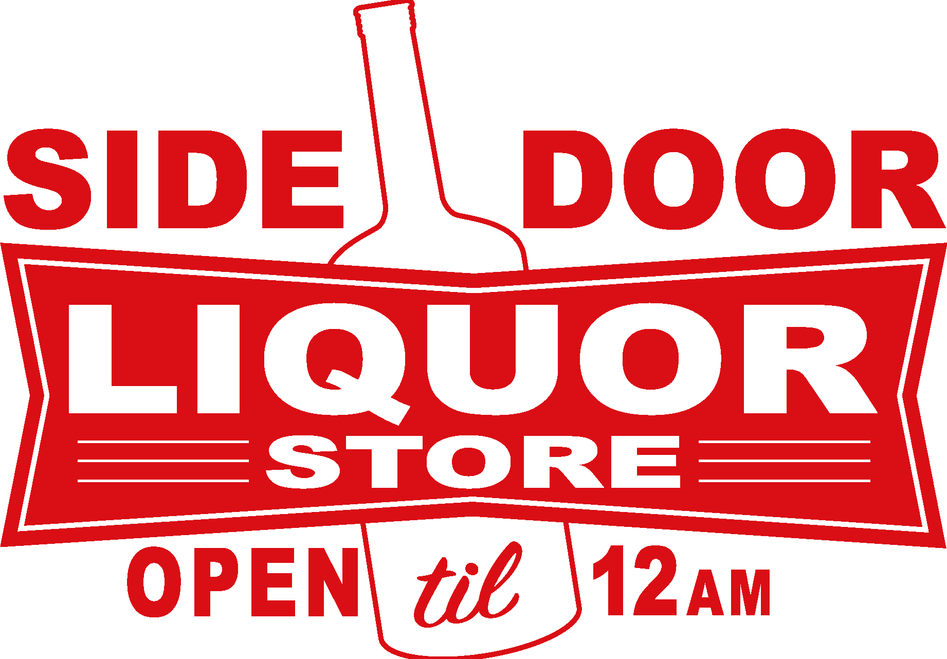 Stateline Side Door Liquor Store Logo Vector Logo